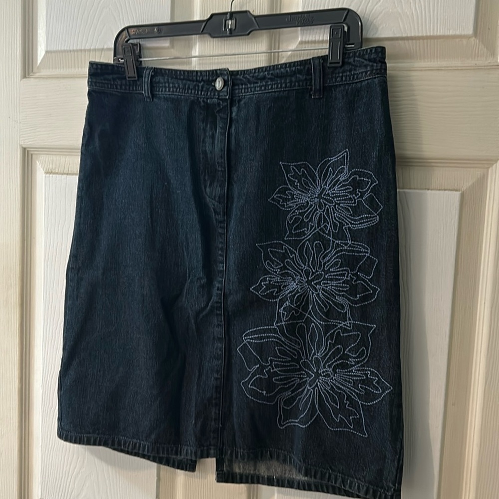 NY jeans denim skirt